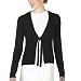 Apparel : Isaac Mizrahi for Target® Tie-Front Merino Cardigan - Ebony