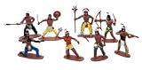 8 Indianer Figuren ca. 7 cm gross Häuptling