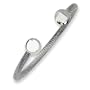 Chisel Polished Stainless Steel Cuff Bangle Bracelet