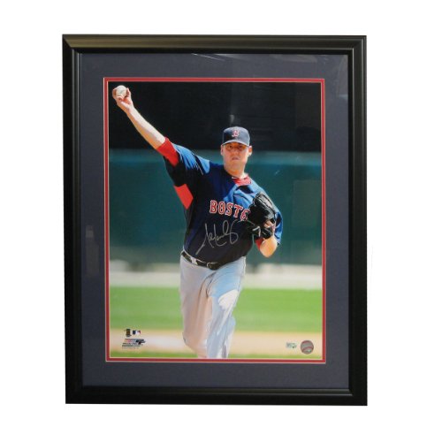 Autographed John Lackey 16-by-20-inch Framed Boston Red Sox Photo (MLB Authenticated)