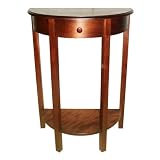 Half Circle Console Table - Chestnut