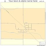 Street & Road Map of Fountain, Michigan MI - Printed poster size wall atlas of your home town