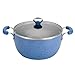 Paula Deen Signature Collection Porcelain Nonstick 5.5-Quart Covered Casserole, Blueberry Speckle