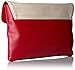 Anne Klein One To Watch Large Wristlet, Black/Bone/Cherry, One Size