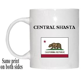 US State Flag - CENTRAL SHASTA, California (CA)  Mug