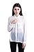 Womens Solid Chiffon Blouse Top with Button up Long Sleeve Shirts