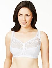 Jacquard Lace Total Support B-G Bra