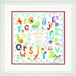 EK Success Dimensions Alphabet Birth Record Counted Cross Stitch