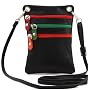 Black Handmade in Italy Mini Satchel Cross Body Ba&hellip Tuscany Leather
