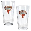 Texas Longhorns NCAA 2pc Pint Ale Glass Set by Great American Products