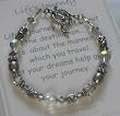 Message of Love Jewelry Life's Journey with a Believe Charm, Available in various sizes