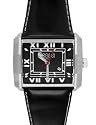 Locman Italy Otto Men's Black Leather Strap Watch
