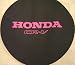Honda Cr-v Pink Logo on Black Denim Tire Cover