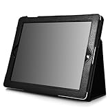 IPAD 2 Leather Case With Stand for Apple IPAD 2 (Black) Fits All Ipad2 Model