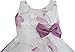 Sunny Fashion Girls Dress Purple Flower Bow Tie Wedding Party
