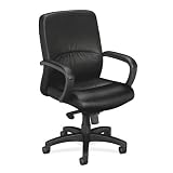 Basyx VL680 Managerial Leather Mid-Back Chair