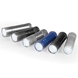 Image of KCO 9 LED Aluminum Flashlight Set - 6 Pk
