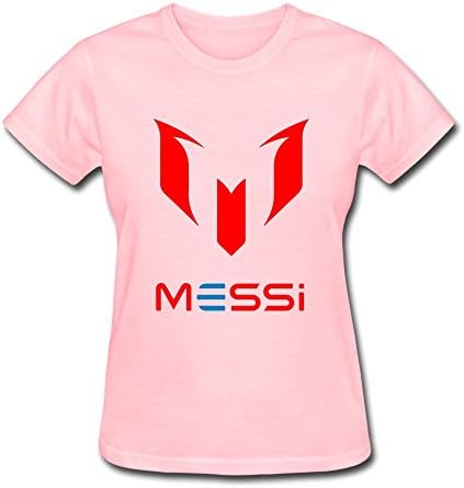 JOWEN Women Lionel Messi Logo Tshirts,Crew Neck T-shirts X-Small Pink