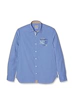 Napapijri Camisa Hombre Gardin (Azul Claro)