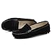 SUNROLAN Rebacca Women's Suede Leather Driving Moccasins Slip-On Penny Loafers Boat Shoes Flats