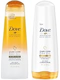 Dove Advanced Hair Series - Pure Care Dry Oil for Dull, Dry Hair - Non-Greasy - Shampoo & Conditioner Set - Net Wt. 12 FL OZ (355 mL) Each - One Set