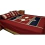 Bed Sheet Pillow Cases Cotton Fabric Sheet Set Patchwork Embroidery India Queen Size (bshtp107)