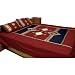 Bed Sheet Pillow Cases Cotton Fabric Sheet Set Patchwork Embroidery India Queen Size (bshtp107)
