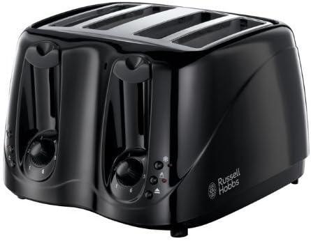 Russell Hobbs 14340 4 Slice Toaster - Black by Russell Hobbs