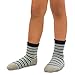 TeeHee Little Boys Cotton Fashion Fun Crew Socks 6 Pair Pack (3-5 Years, Stripe)