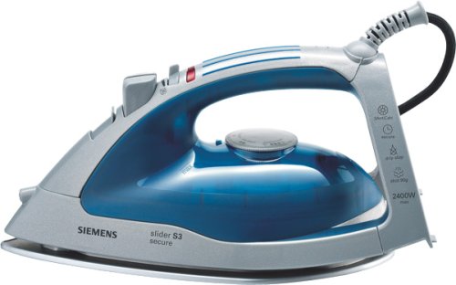 Siemens TB46130 Dampfb&uuml;geleisen slider S3 secure / 2400 Watt / silber-blau Preisvergleich