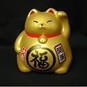 Gold Happy Cat, Maneki Neko #KT6/KC