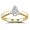 10k Yellow Gold Marquise Cluster Ring (1/4 cttw, I-J Color, I1-I2 Clarity), Size 6