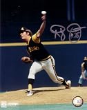 Autographed 8x10 Photo - Throwing Randy Jones - San Diego Padres Baseball Autographed (Certificate of Authenticity: NAXCOM Authenticated) EX - Ex. or Better