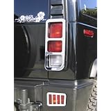 Hummer H2 Chrome Billet Taillight Guards-SUV Models 2003, 2004, 2005, 2006, 2007,... by OC Parts