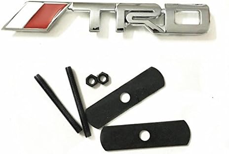 TRD car front grill grille emblem badge chrome Camry Corolla Yaris