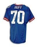 Sam Huff Autographed/Hand Signed New York Giants Blue Throwback Jersey Inscribed ''1956 Champs NFL''