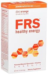 FRS Healthy Energy Powdered Drink Mix, Low Cal Orange, 14-Count Packets
