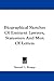 Books : Biographical Sketches Of Eminent Lawyers, Statesmen And Men Of Letters