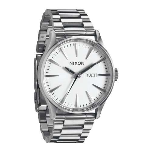 Nixon Herren-Armbanduhr XL Sentry SS Analog Quarz 