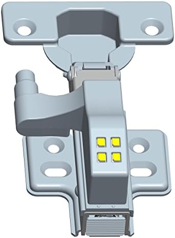(6 Pack) Homestart Universal LED Lighting System for European Cabinet Door Hinge Frame / Frameless - Soft Close Hinge and LED Attachment with 4 LED's included (6)