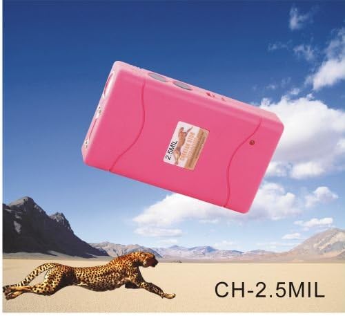2.5 Million Volt Pink Cheetah Stun Gun
