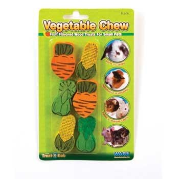 Ware Wood Vegetable Small Pet Chew, Small, Pack of 6