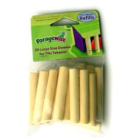 Nature's Instinct Foragewise Tiki Takeout - Refill Dowels, Large Quantity 20