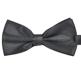 41CordrfxVL. SL160  Black Slik Mens Bow Tie with Adjustable Band Clip