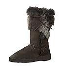 Bronx Damen Lederstiefel (Braun, 36)