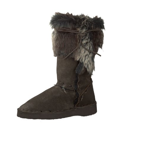 Bronx Damen Lederstiefel (Braun, 36)