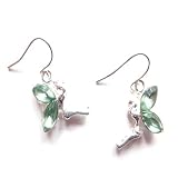 Green Diamante Fairy Drop Earrings IN1561