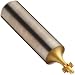 Niagara Cutter B555 Straight Tooth Shank Type Keyseat Cutter, High Speed Steel, TiN Coated, Round Shank, 1/4" Cutter Diameter, 8 Tooth, 1/16" Width