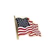 Waving USA Flag Lapel Pin