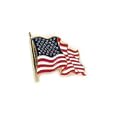 Waving USA Flag Lapel Pin